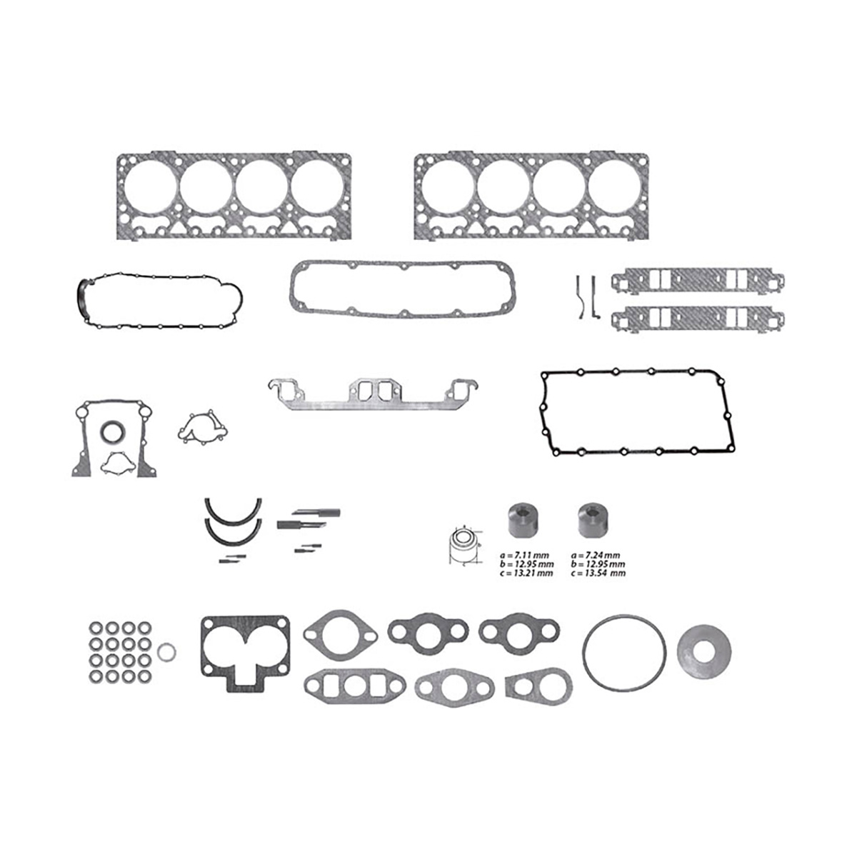 JUNTAS MOTOR COMPLETO CHRYSLER GROUP R3500 CIL: 8V  CAR: GRAF MOT: 5.9L