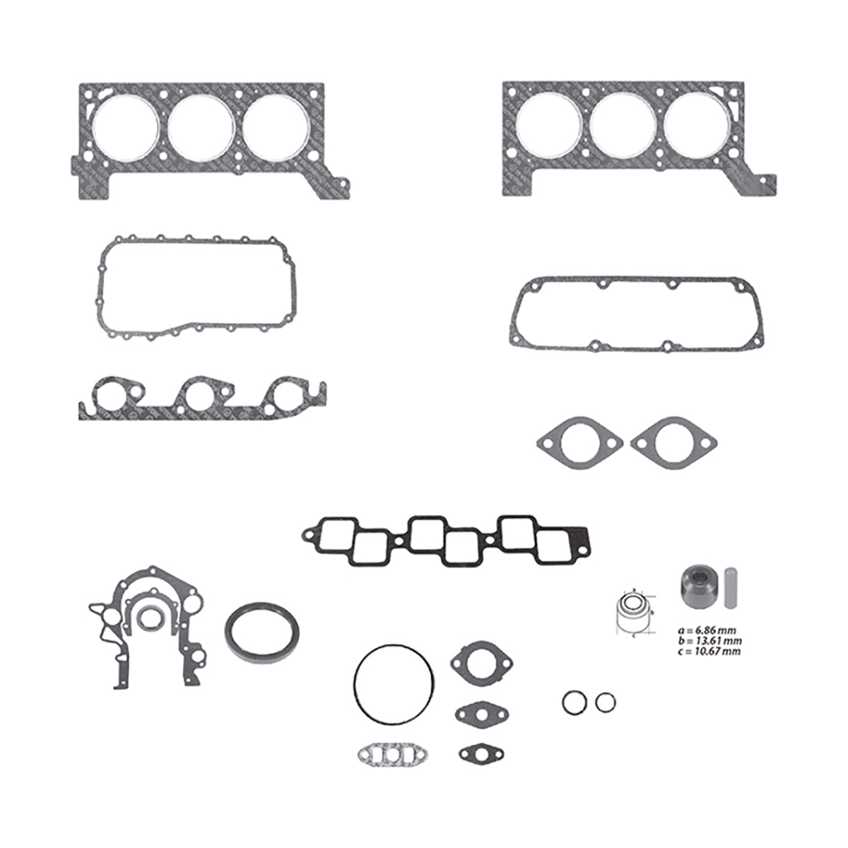 JUNTAS MOTOR COMPLETO CHRYSLER GROUP VOYAG CIL: 6V  CAR: GRAF MOT: 3.3L
