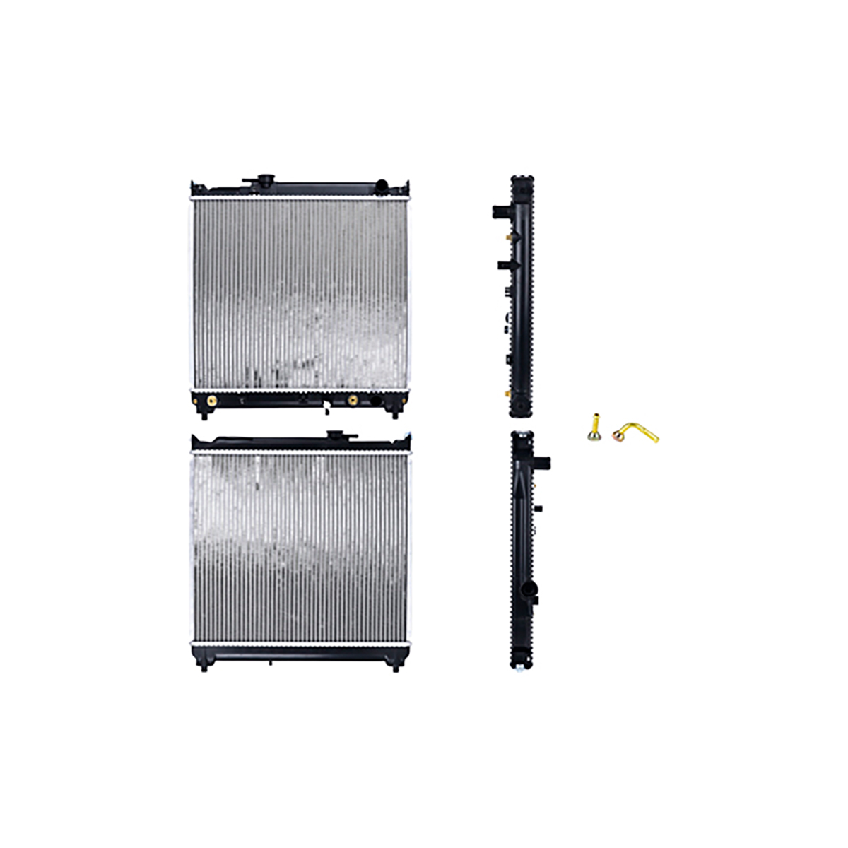 RADIADOR PLASTICO GENERAL MOTORS TRACK CIL: 4L POS: TRANSMISION AUTOMATICA CAR: CAA 26MM