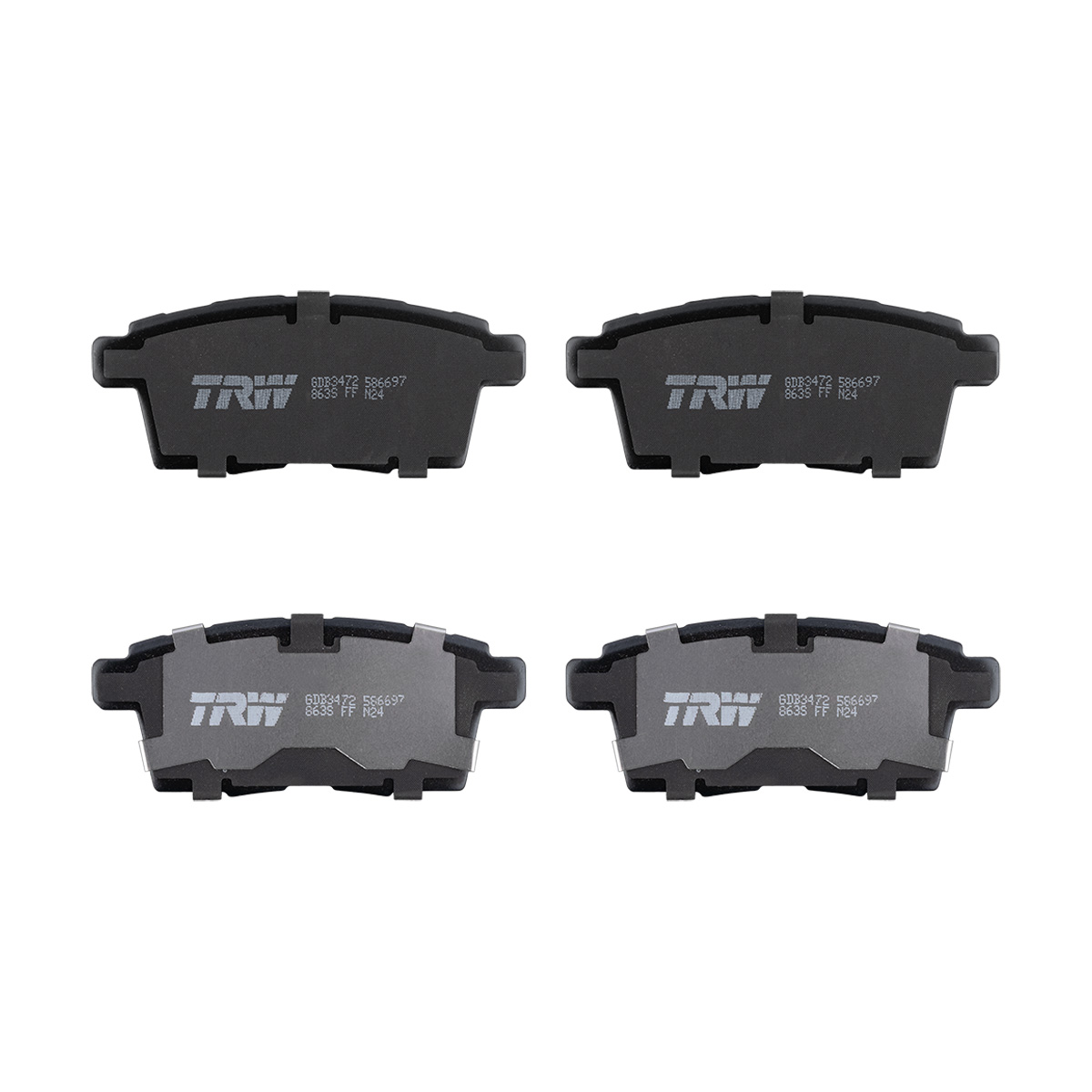 BALATA F D JGO LOWMET FORD EDGE CIL: 6V POS: TRASERO  MOT: 3.5L