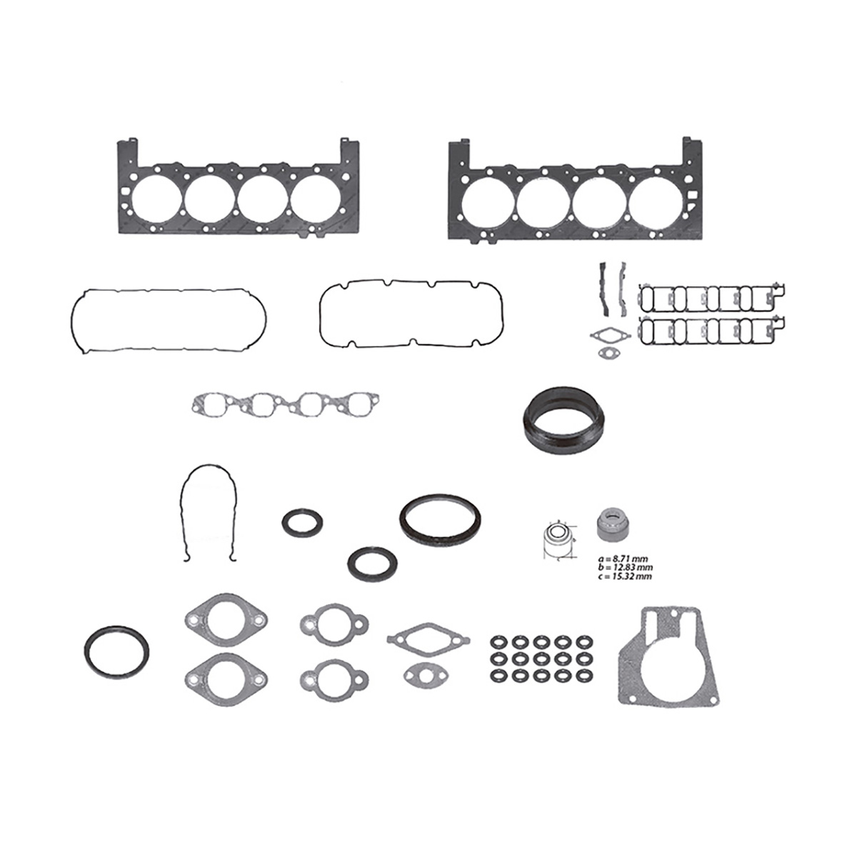 JUNTAS MOTOR COMPLETO GENERAL MOTORS KODIA CIL: 8V  CAR: GRAF MOT: 8.1L
