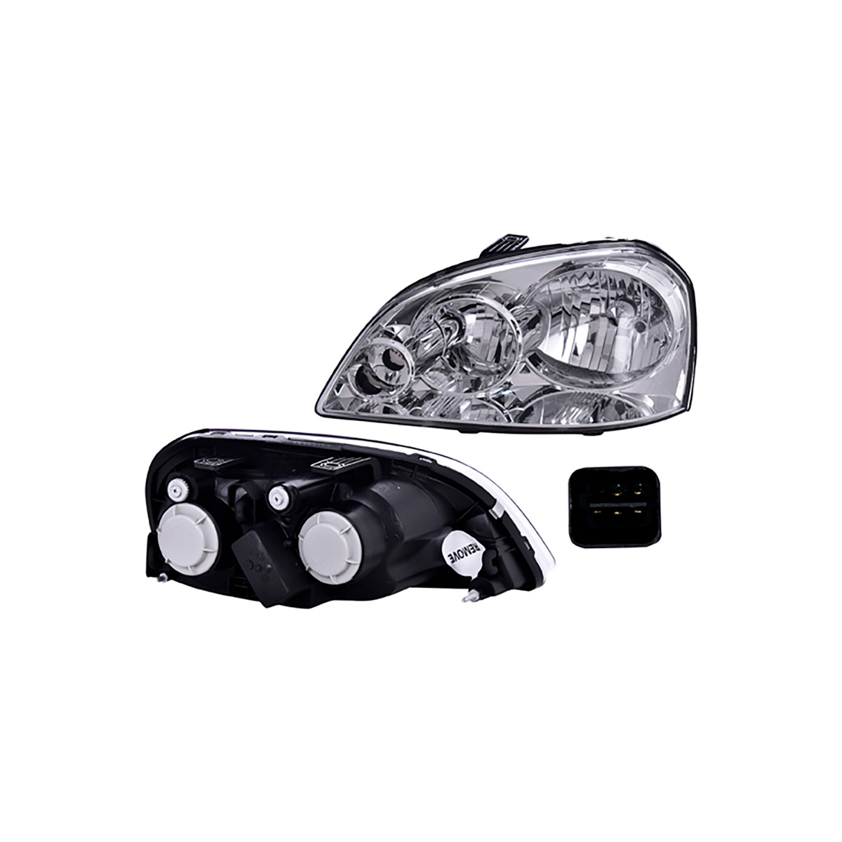 FARO LUZ GENERAL MOTORS OPTRA CIL: 4L POS: IZQUIERDO CAR: LISO CROM
