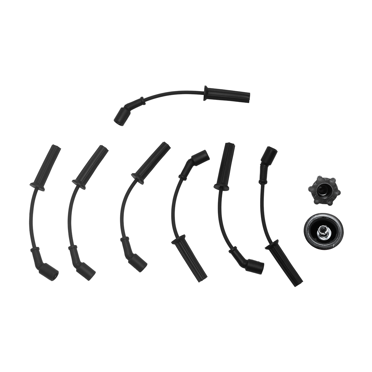 CABLES BUJIA JGO GENERAL MOTORS SIL25 CIL: 8V 7MM CAR: CODO MOT: 5.3L