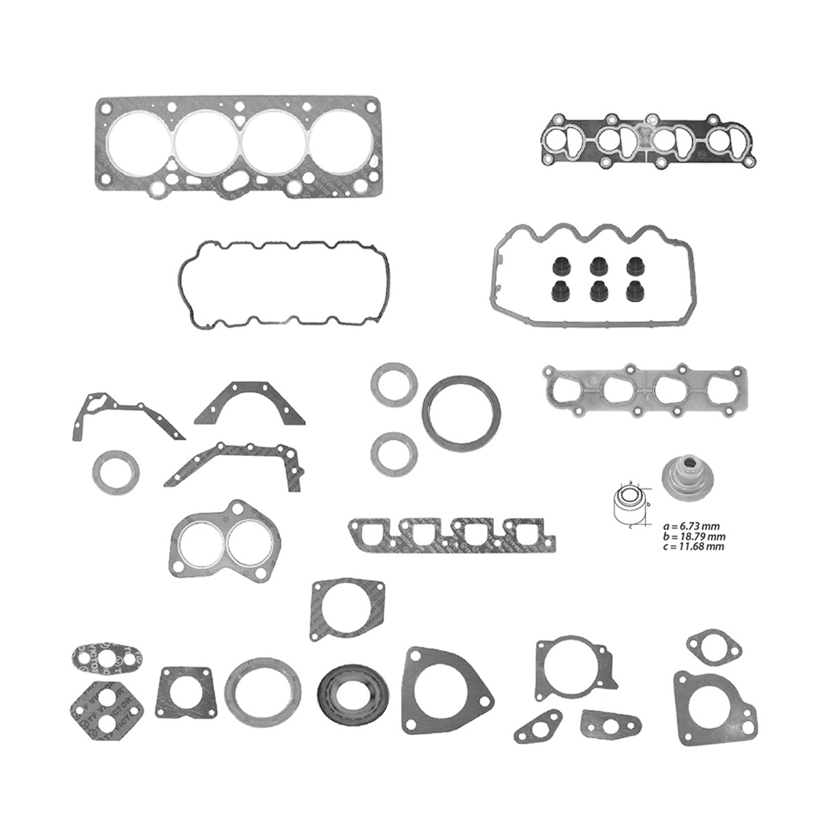 JUNTAS MOTOR COMPLETO FORD ESCOR CIL: 4L  CAR: GRAF MOT: 2.0L
