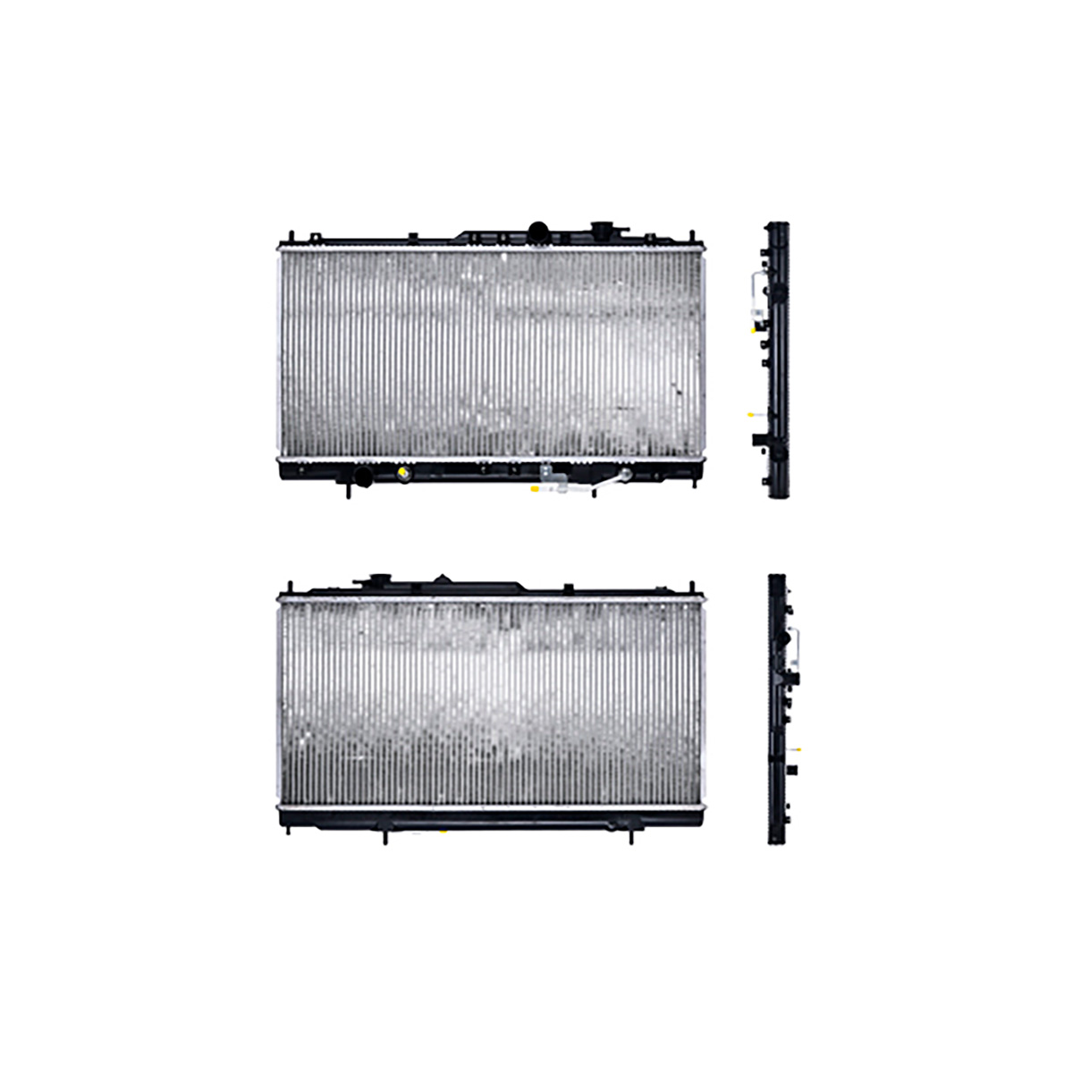 RADIADOR PLASTICO MITSUBISHI ECLIP CIL: 6V POS: TRANSMISION AUTOMATICA CAR: CAA 26MM