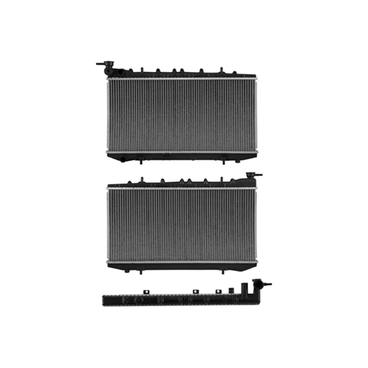 RADIADOR PLASTICO NISSAN TSURU CIL: 4L POS: TRANSMISION ESTANDAR CAR: CAA 23MM