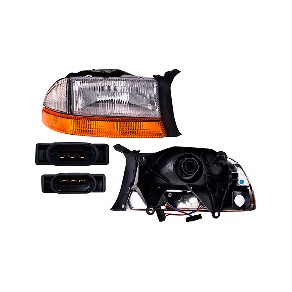 FARO LUZ CHRYSLER GROUP DURAN CIL: 8V POS: DERECHO CAR: RAYA CROM