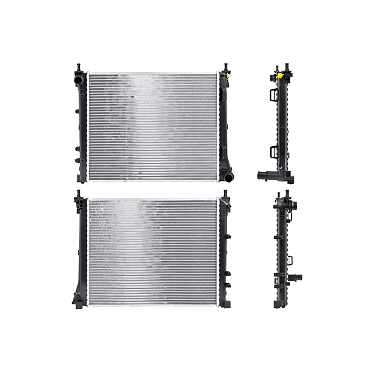 RADIADOR PLASTICO FIAT 500 CIL: 4L POS: TRANSMISION ESTANDAR CAR: CAA 33MM