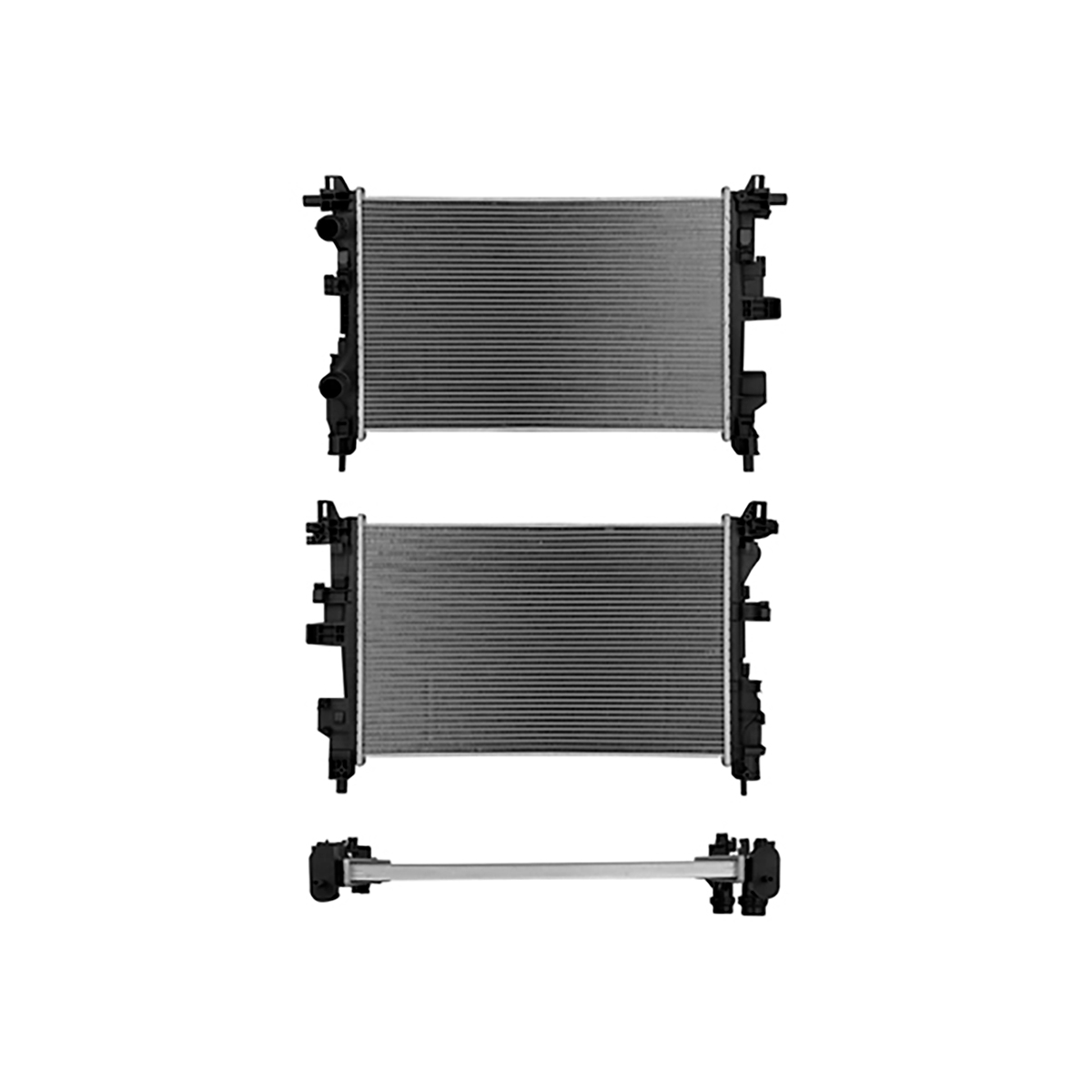 RADIADOR PLASTICO CHRYSLER GROUP RAMPR CIL: 4L POS: TRANSMISION ESTANDAR CAR: CAA 26MM