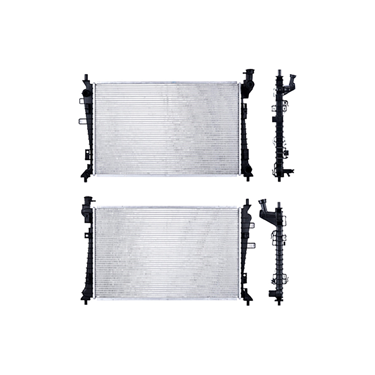 RADIADOR PLASTICO FORD FOCUS CIL: 4L POS: TRANSMISION ESTANDAR CAR: CAA 16MM