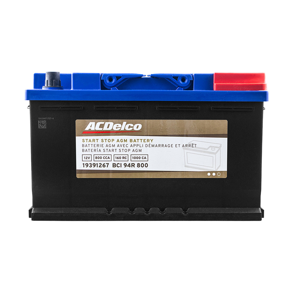 ACUMULADOR AGM   800 CAR: 1000 P-P+