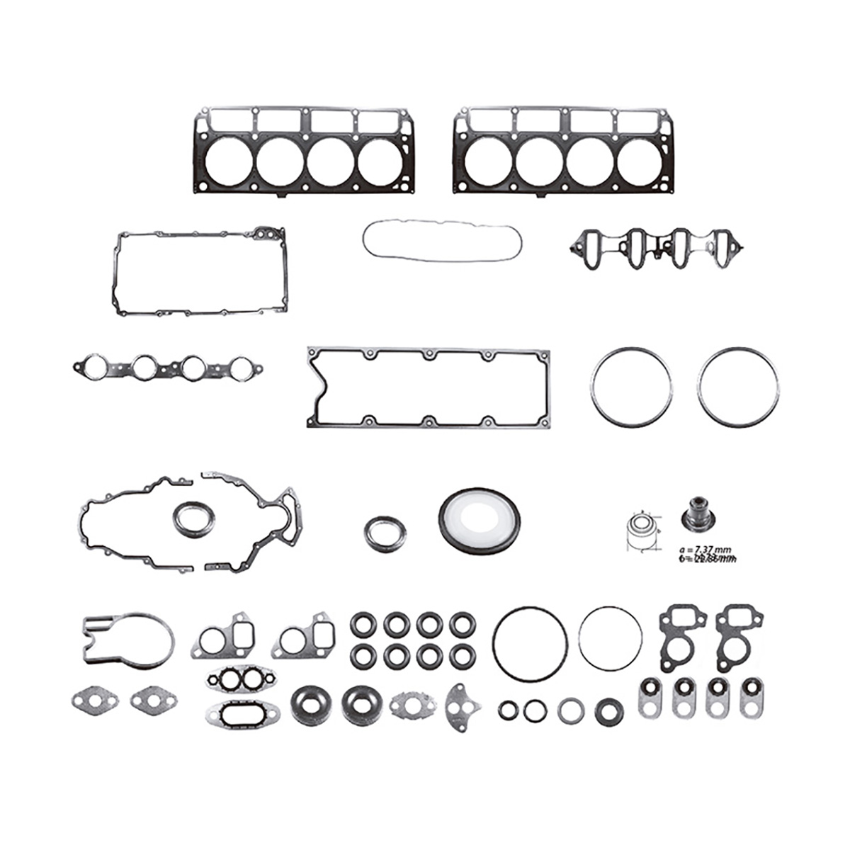 JUNTAS MOTOR COMPLETO GENERAL MOTORS SUB15 CIL: 8V  CAR: LAMI MOT: 5.3L