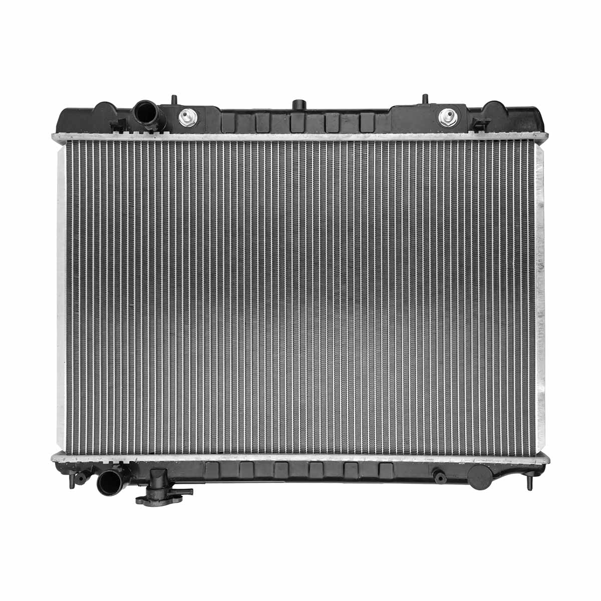 RADIADOR PLASTICO NISSAN FRONT CIL: 6V POS: TRANSMISION AUTOMATICA CAR: CAA 16MM