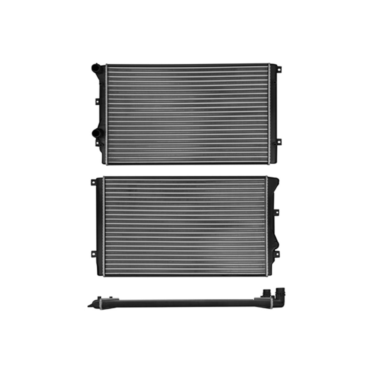 RADIADOR PLASTICO VOLKSWAGEN JETTA CIL: 4L POS: TRANSMISION AUTOMATICA Y ESTANDAR CAR: CAA 23MM