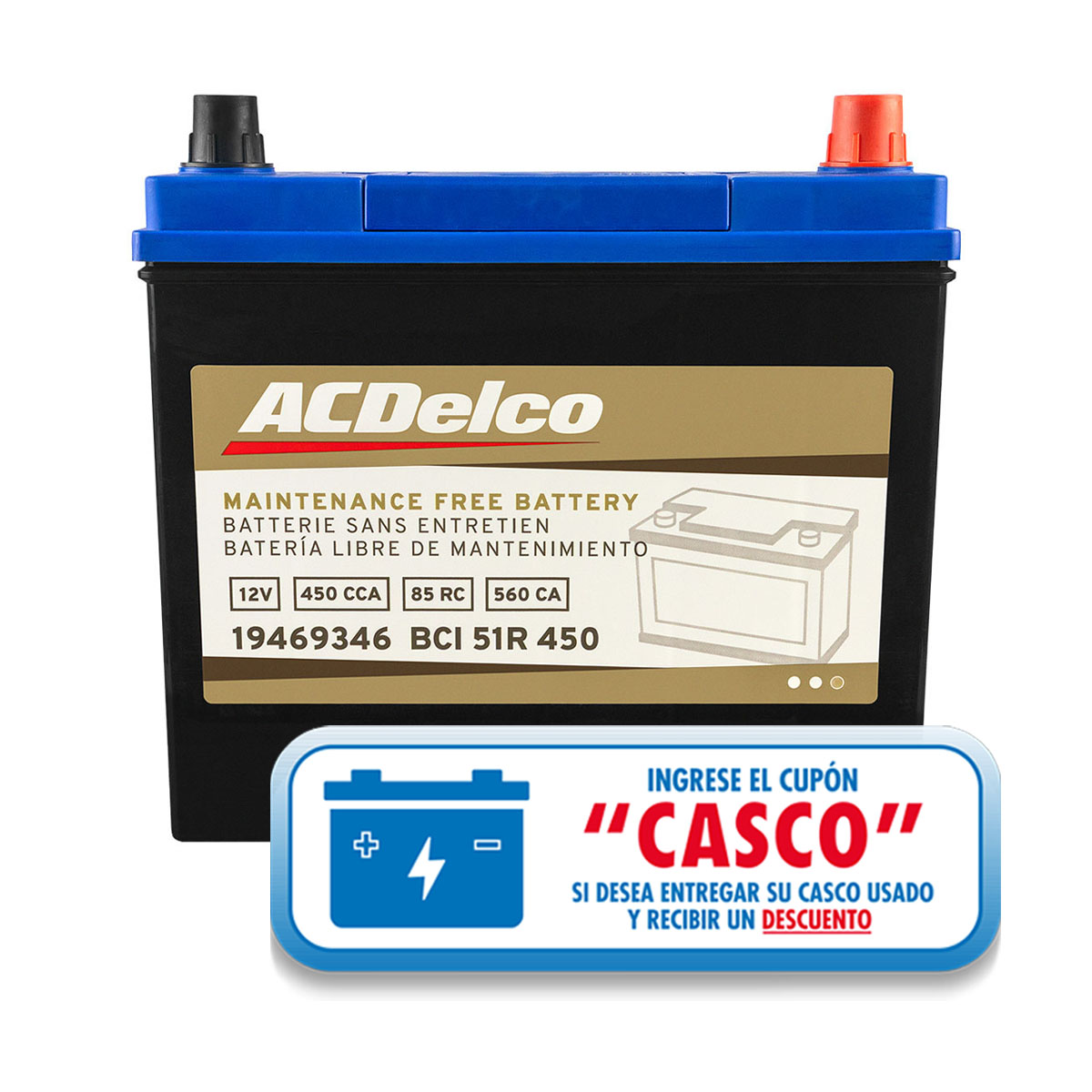 ACUMULADOR   450 CAR: 560 P-P+