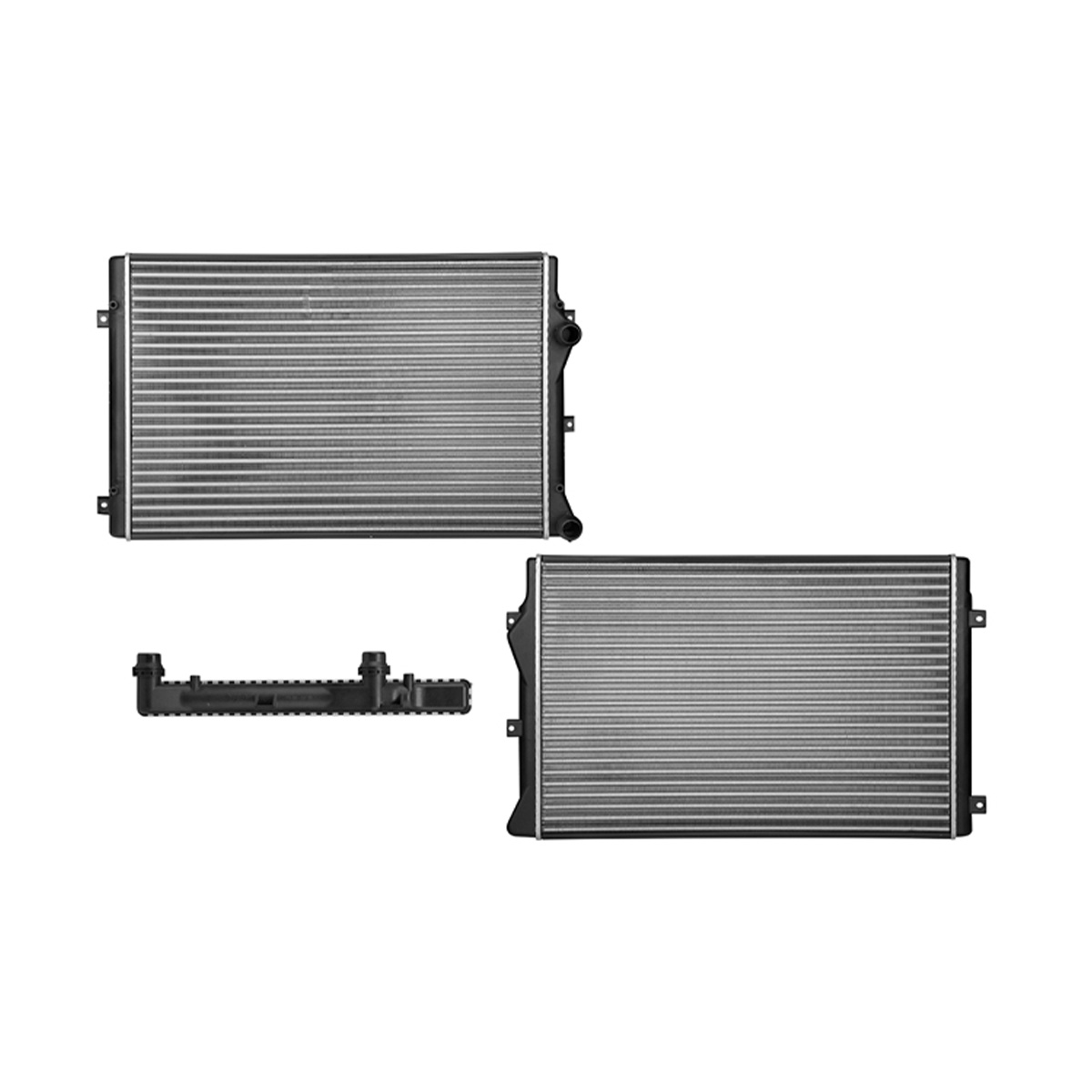 RADIADOR PLASTICO VOLKSWAGEN JETTA CIL: 4L POS: TRANSMISION AUTOMATICA Y ESTANDAR CAR: CAA 34MM