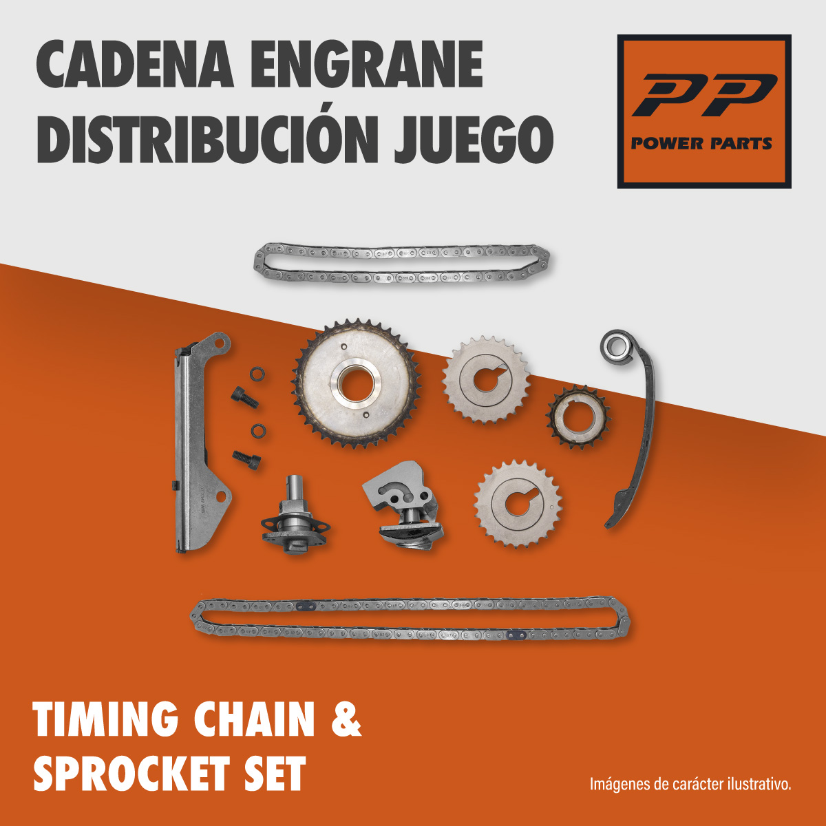 CADENA ENGRANE DIST JG GENERAL MOTORS BLAZE CIL: 6V  CAR: 3PZ MOT: 4.3L