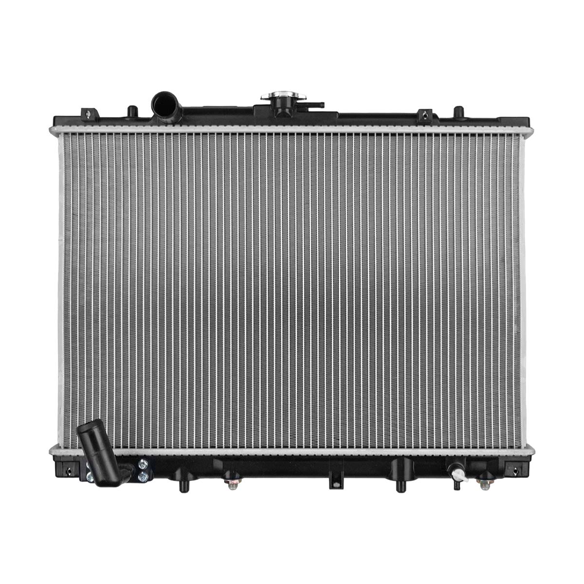 RADIADOR PLASTICO MITSUBISHI MONTS CIL: 6V POS: TRANSMISION AUTOMATICA CAR: CAA 26MM