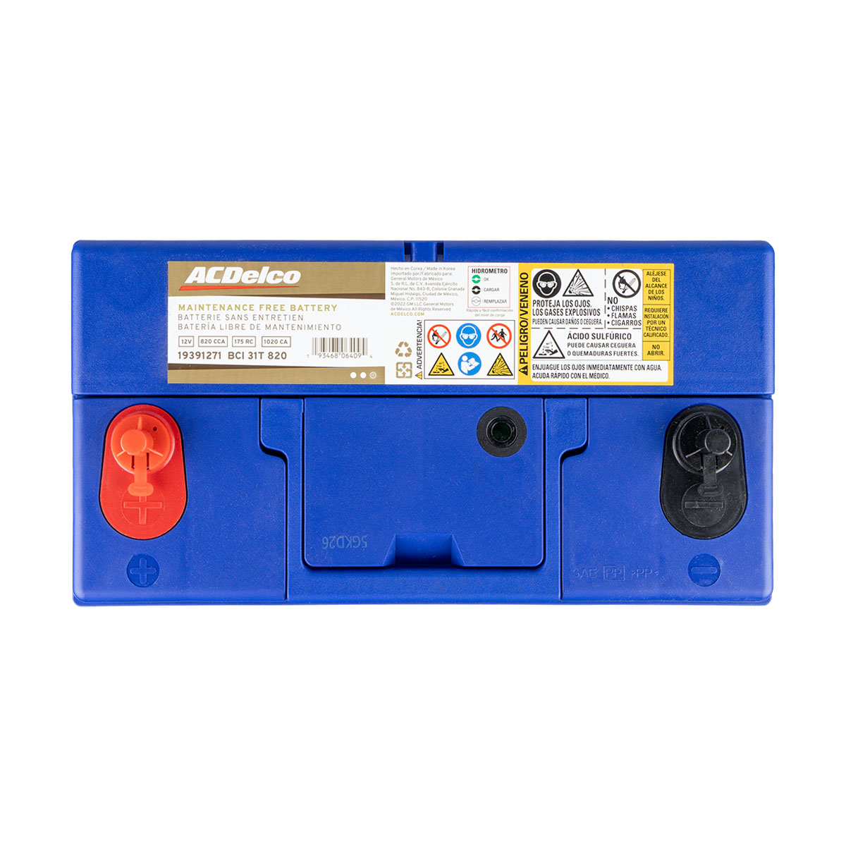 ACUMULADOR   820 CAR: 1020 T+T-
