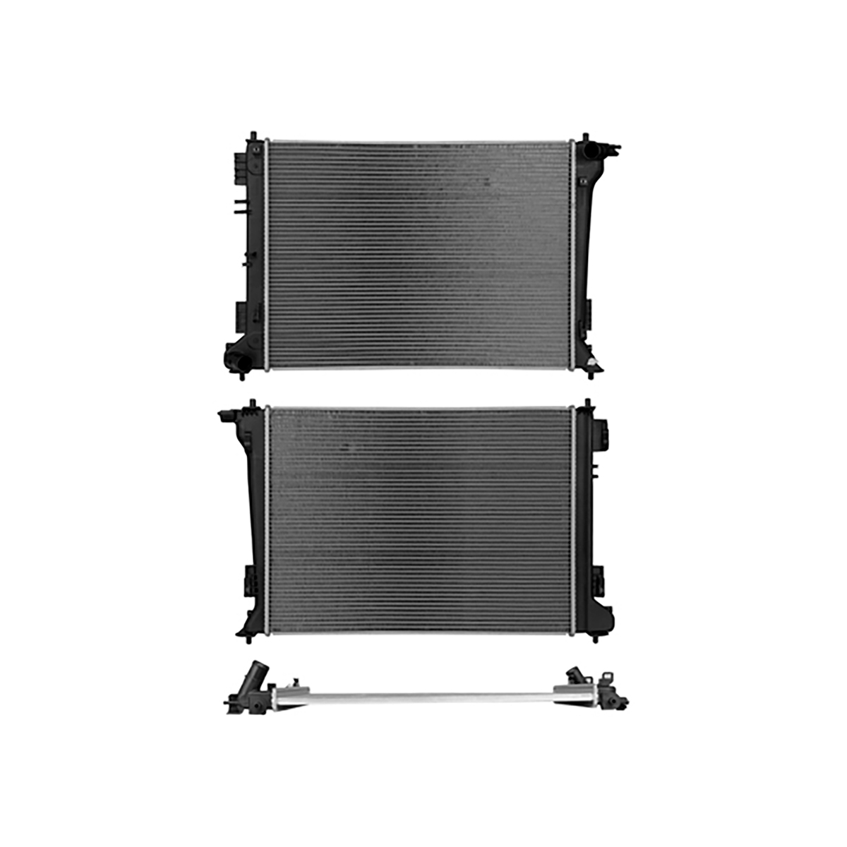 RADIADOR PLASTICO KIA SPORT CIL: 4L POS: TRANSMISION ESTANDAR CAR: CAA 16MM