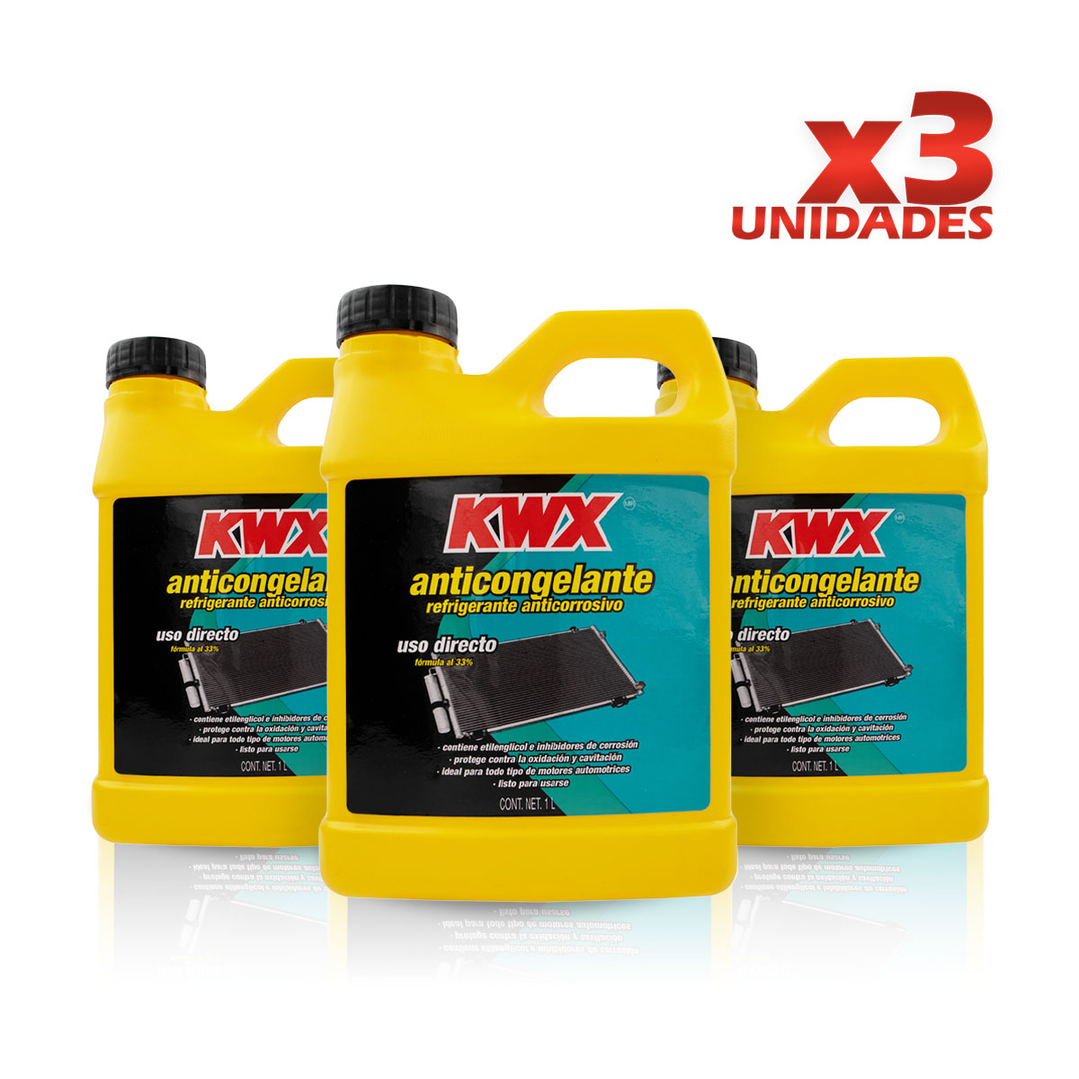 ANTICONGELANTE 1L   33% CAR: VERD