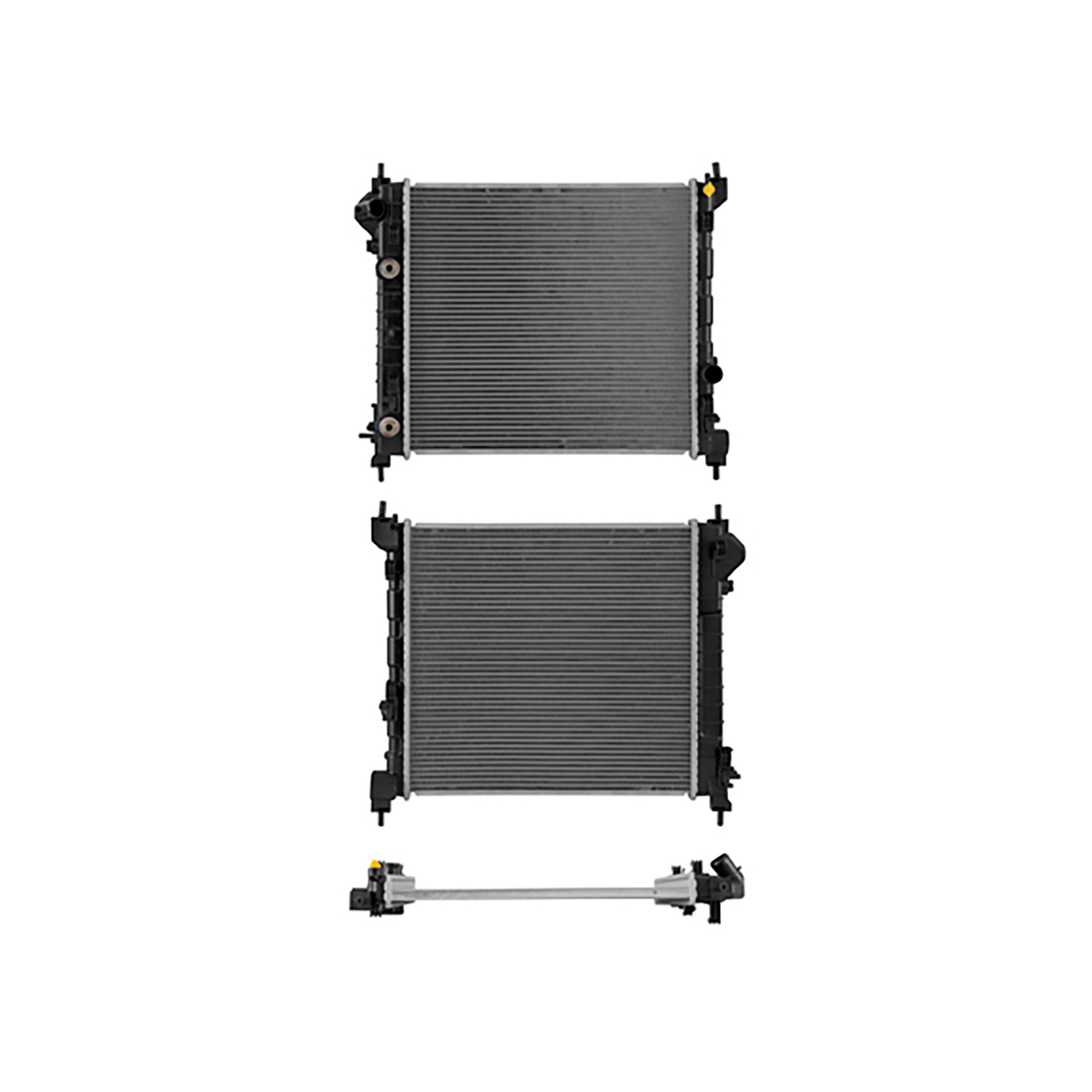 RADIADOR PLASTICO GENERAL MOTORS SPARK CIL: 4L POS: TRANSMISION AUTOMATICA CAR: CAA 16MM