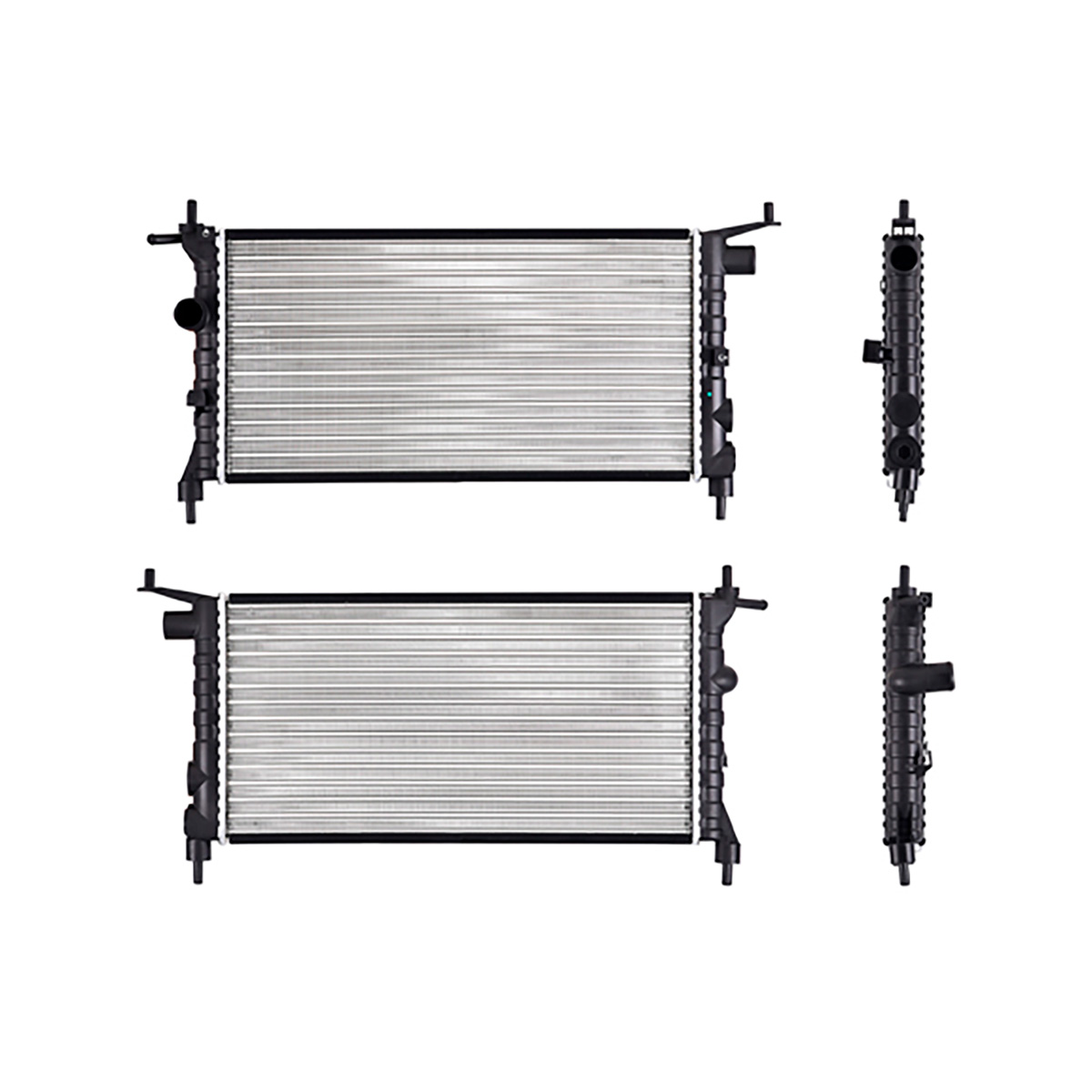 RADIADOR PLASTICO GENERAL MOTORS CHEVY CIL: 4L POS: TRANSMISION ESTANDAR CAR: SAA 34MM