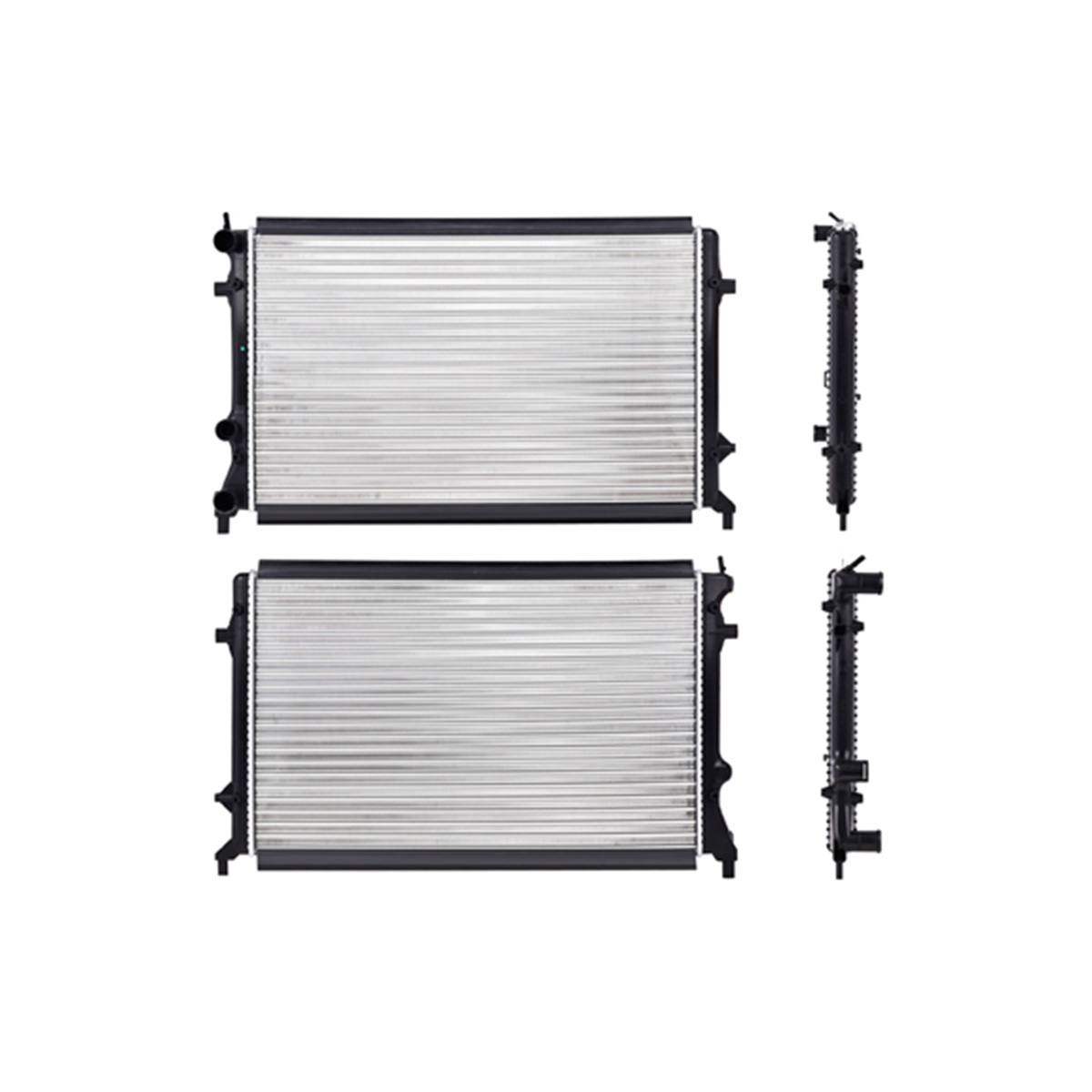 RADIADOR PLASTICO VOLKSWAGEN JETTA CIL: 5L POS: TRANSMISION AUTOMATICA CAR: CAA 23MM