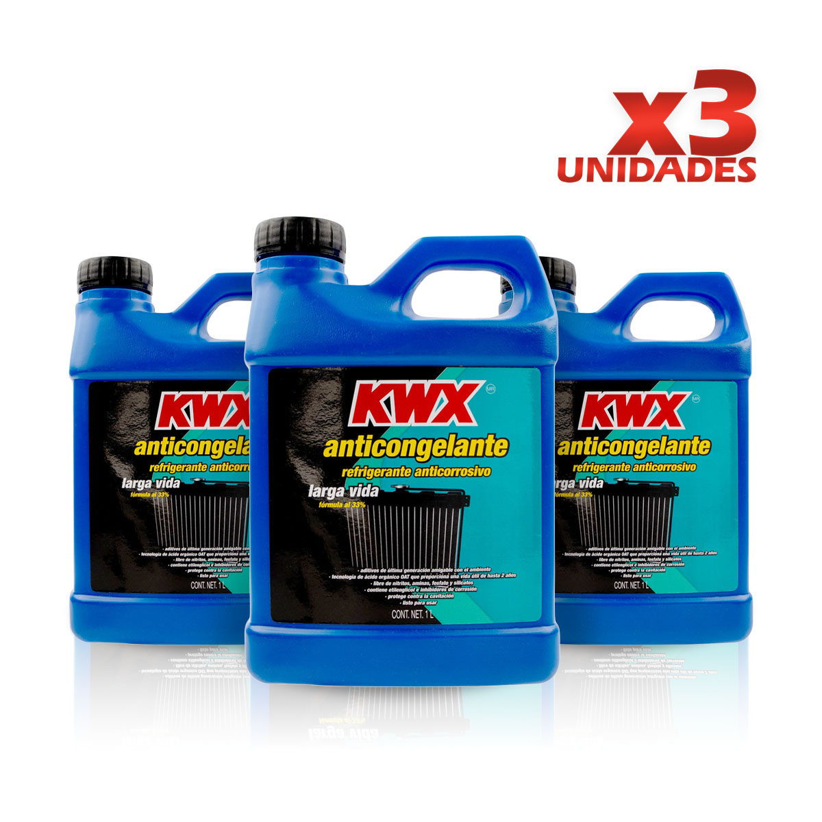 ANTICONGELANTE 1L   33% CAR: ROSA