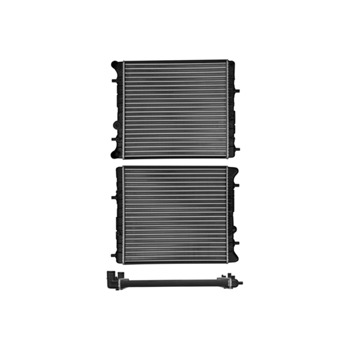 RADIADOR PLASTICO VOLKSWAGEN GOL CIL: 4L POS: TRANSMISION ESTANDAR CAR: SAA 23MM