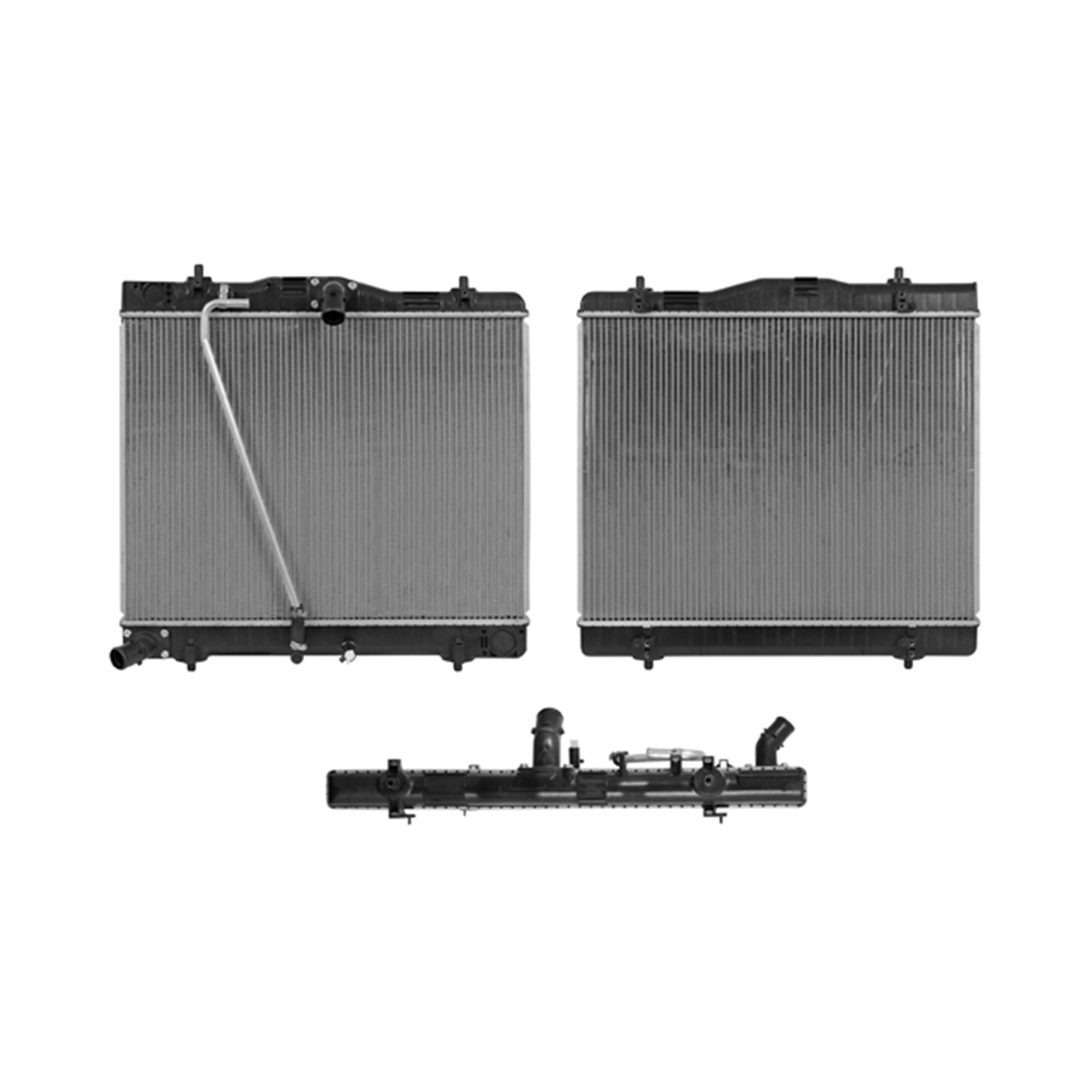 RADIADOR PLASTICO TOYOTA HIACE CIL: 4L POS: TRANSMISION ESTANDAR CAR: CSAA 36MM