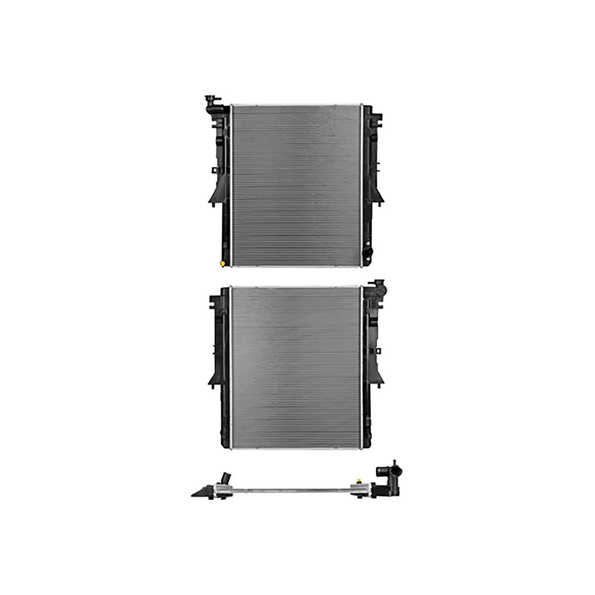 RADIADOR PLASTICO MITSUBISHI L200 CIL: 4L POS: TRANSMISION ESTANDAR CAR: CAA 16MM