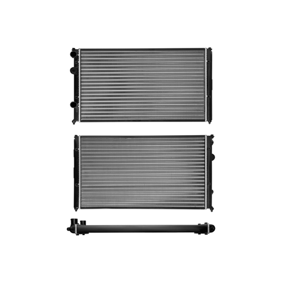 RADIADOR PLASTICO VOLKSWAGEN DERBY CIL: 4L POS: TRANSMISION ESTANDAR CAR: CAA 34MM