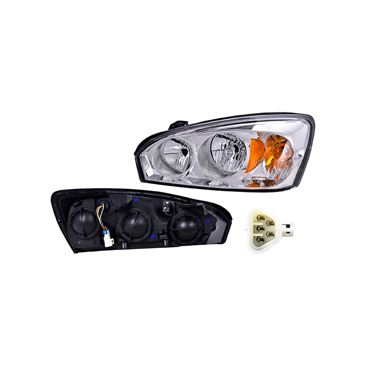 FARO LUZ GENERAL MOTORS MALIB CIL: 4L POS: IZQUIERDO CAR: LISO CROM