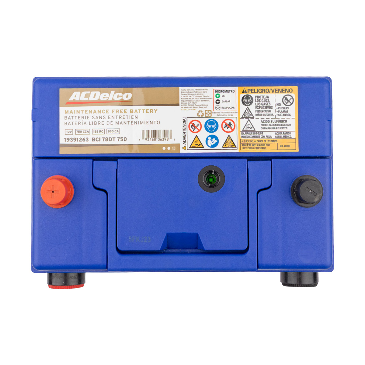 ACUMULADOR   750 CAR: 930 P+P-