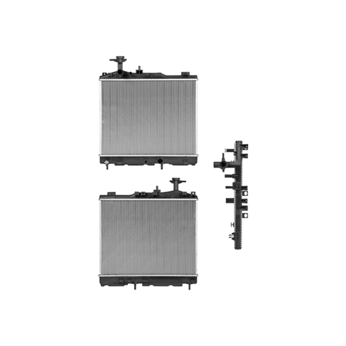 RADIADOR PLASTICO MITSUBISHI MIRAG CIL: 3L POS: TRANSMISION ESTANDAR CAR: LARG 16MM