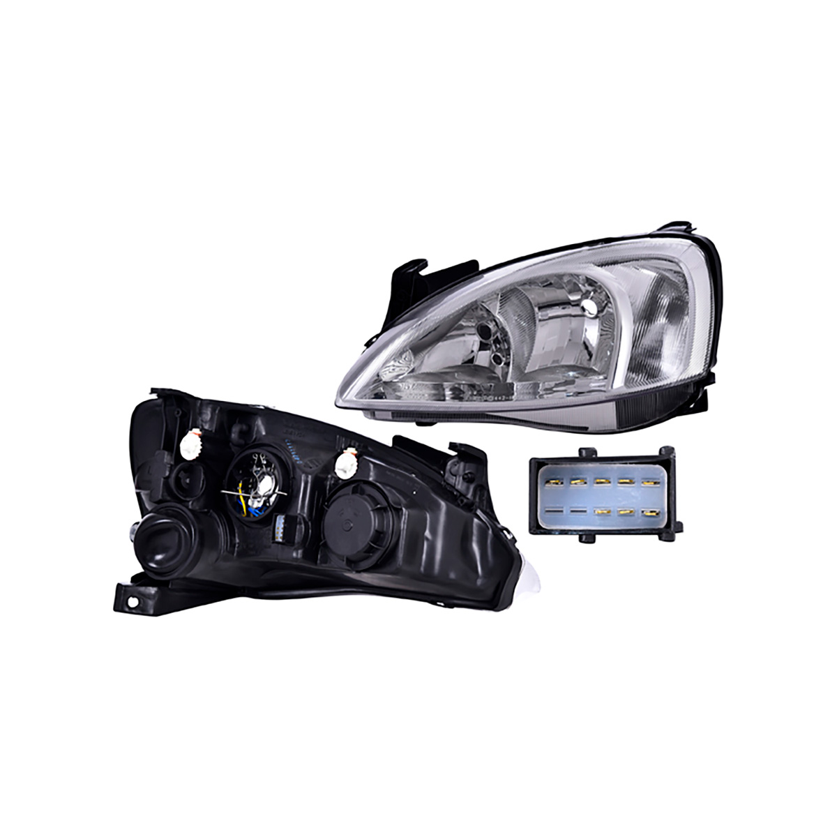 FARO LUZ GENERAL MOTORS CORSA CIL: 4L POS: IZQUIERDO CAR: LISO CROM