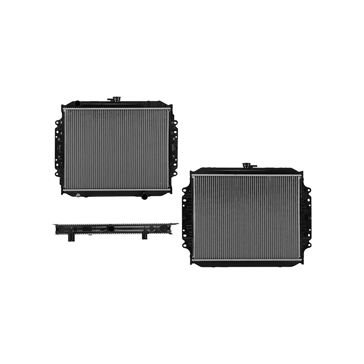 RADIADOR METALICO GENERAL MOTORS LUV CIL: 4L POS: TRANSMISION ESTANDAR CAR: CAA 26MM
