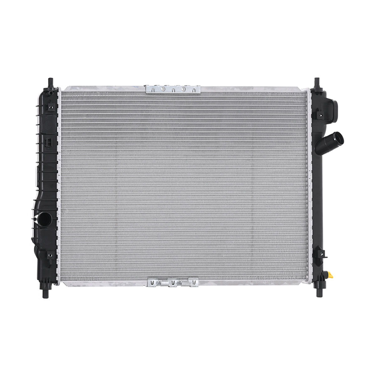 RADIADOR PLASTICO GENERAL MOTORS AVEO CIL: 4L POS: TRANSMISION ESTANDAR CAR: CAA 26MM