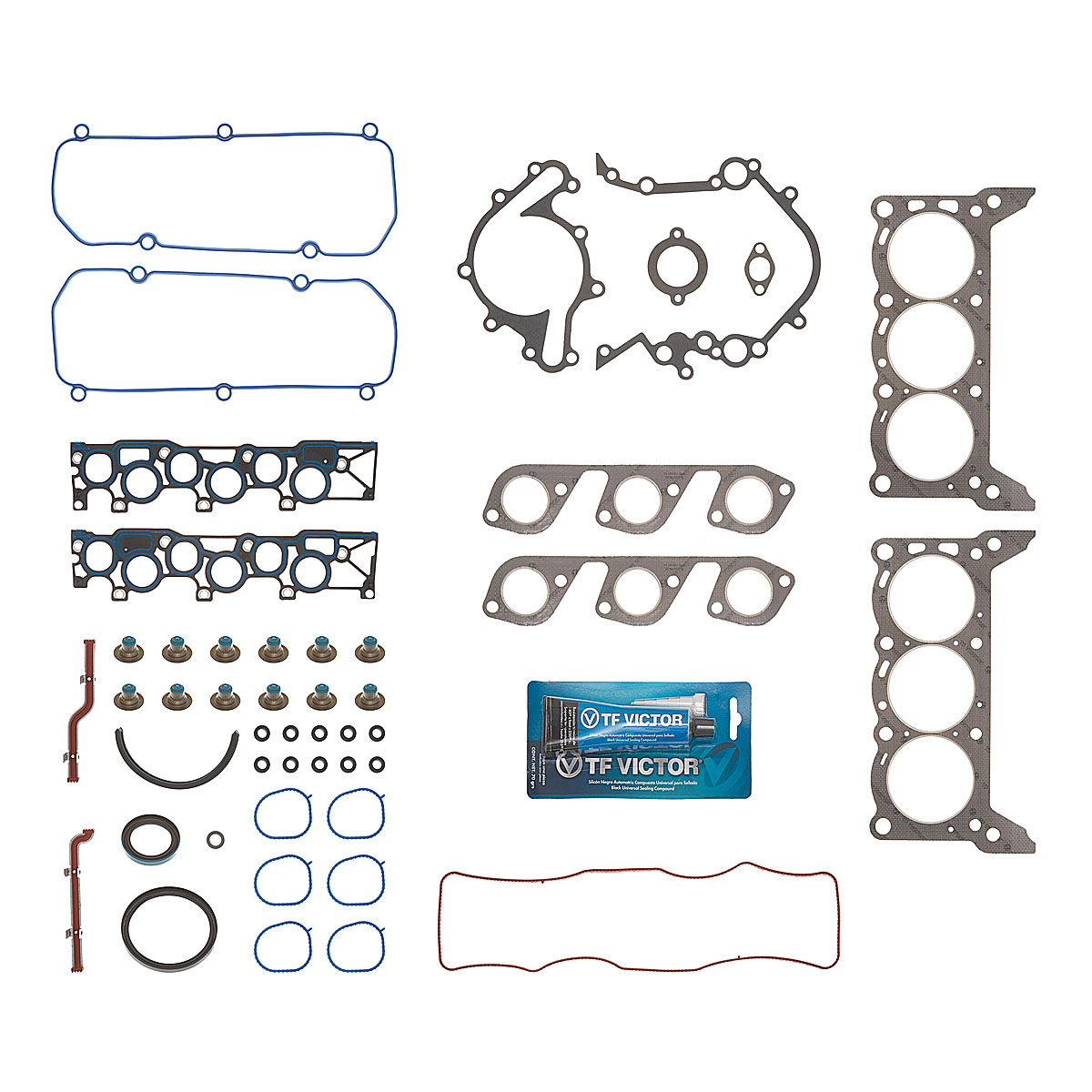 JUNTAS MOTOR COMPLETO FORD WINDS CIL: 6V  CAR: GRAF MOT: 3.8L