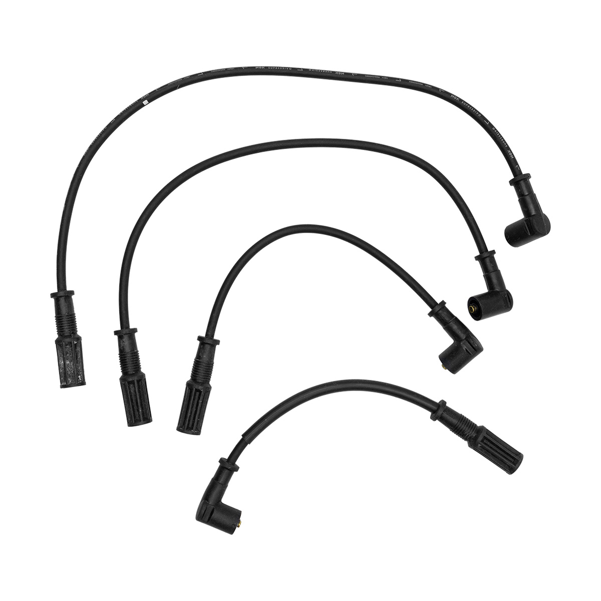 CABLES BUJIA JGO FIAT UNO CIL: 4L 8MM CAR: CODO MOT: 1.6L