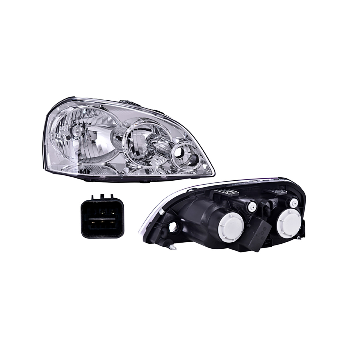 FARO LUZ GENERAL MOTORS OPTRA CIL: 4L POS: DERECHO CAR: LISO CROM