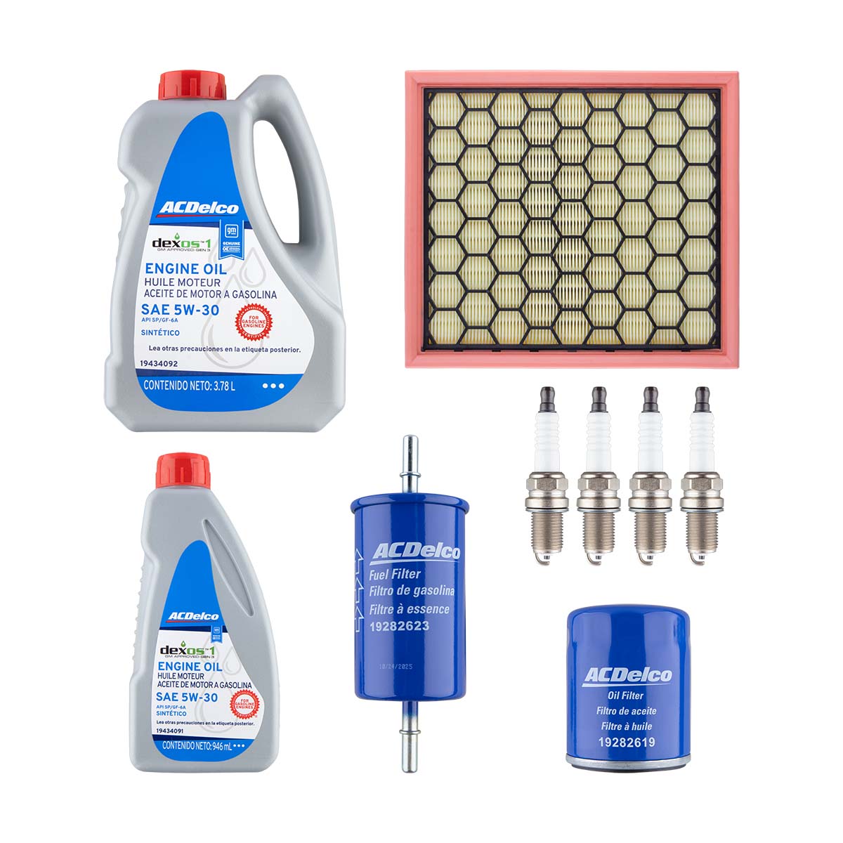KIT AFINACION Y ACEITE GENERAL MOTORS S10MA CIL: 4L SINT CAR: 5W30 MOT: 2.4L