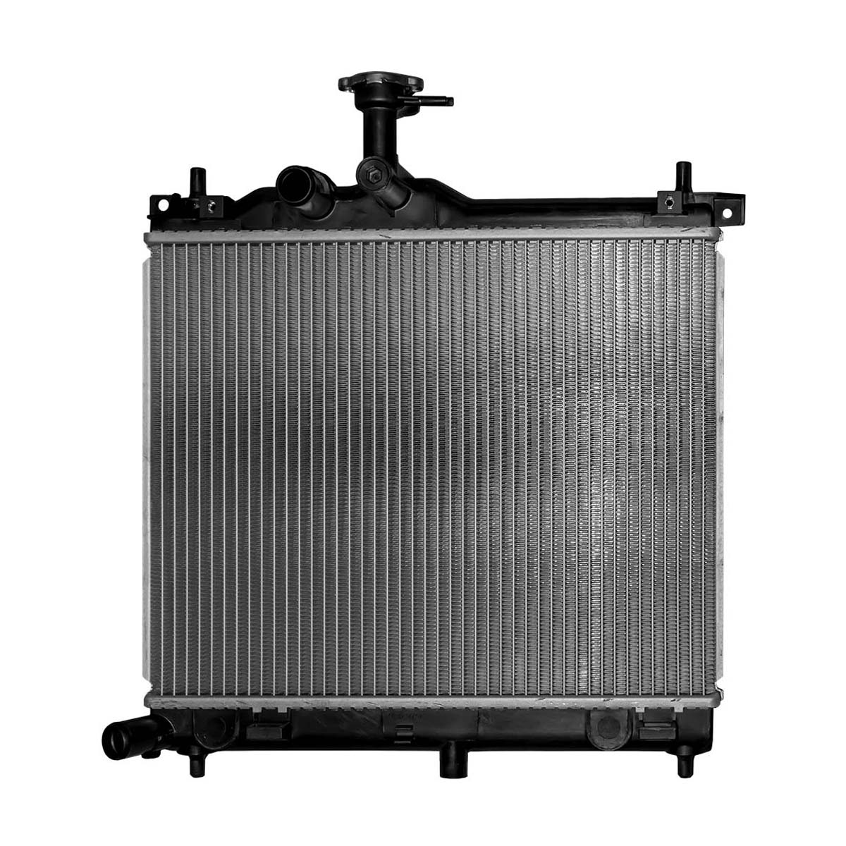 RADIADOR PLASTICO HYUNDAI I10 CIL: 4L POS: TRANSMISION ESTANDAR CAR: CAA 26MM
