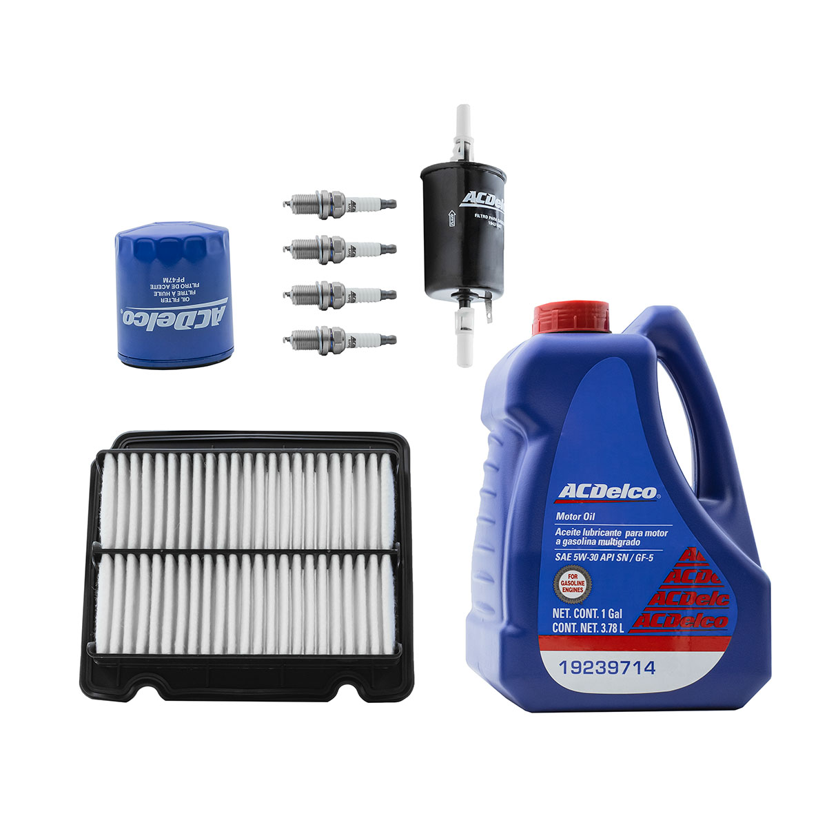 KIT AFINACION Y ACEITE GENERAL MOTORS AVEO CIL: 4L MULT CAR: 5W30 MOT: 1.6L