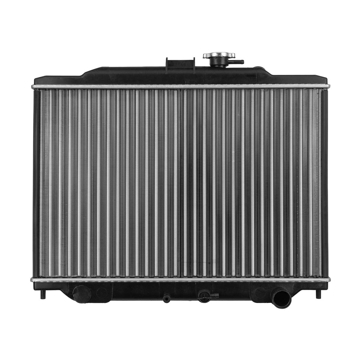 RADIADOR PLASTICO NISSAN NV350 CIL: 4L POS: TRANSMISION ESTANDAR CAR: CAA 26MM