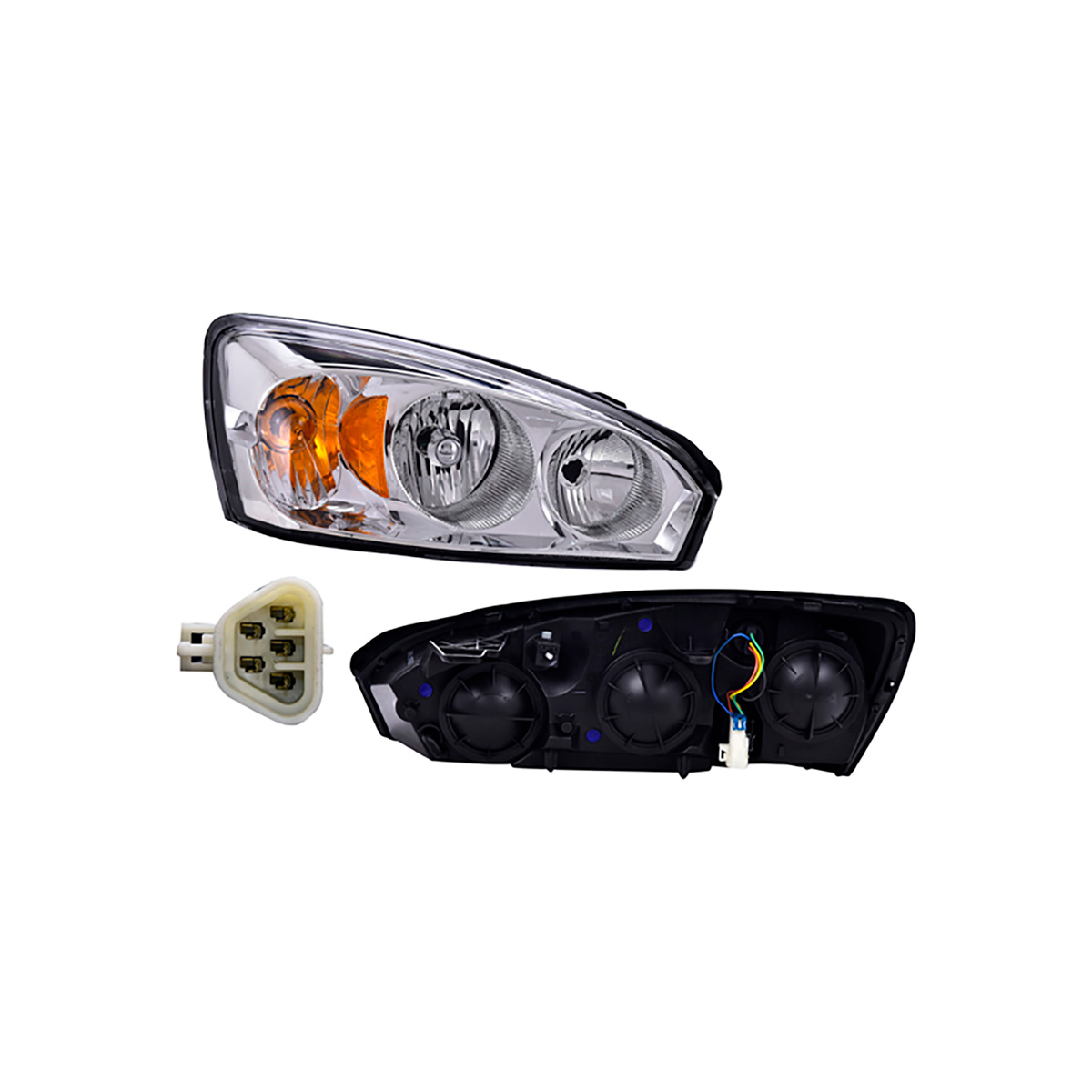 FARO LUZ GENERAL MOTORS MALIB CIL: 4L POS: DERECHO CAR: LISO CROM