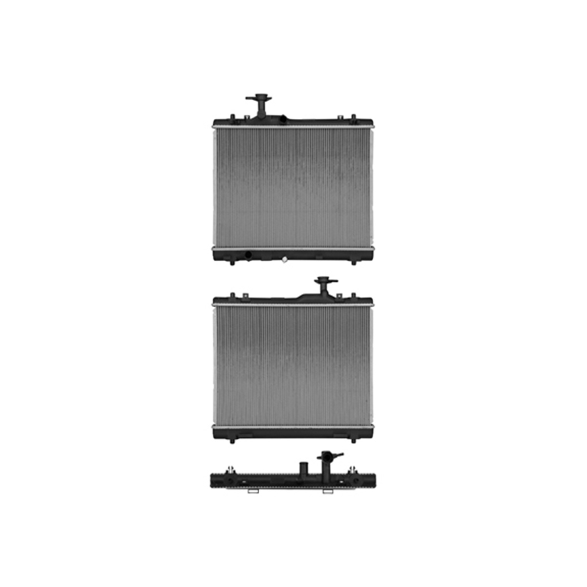 RADIADOR PLASTICO SUZUKI SWIFT CIL: 4L POS: TRANSMISION ESTANDAR CAR: CAA 16MM