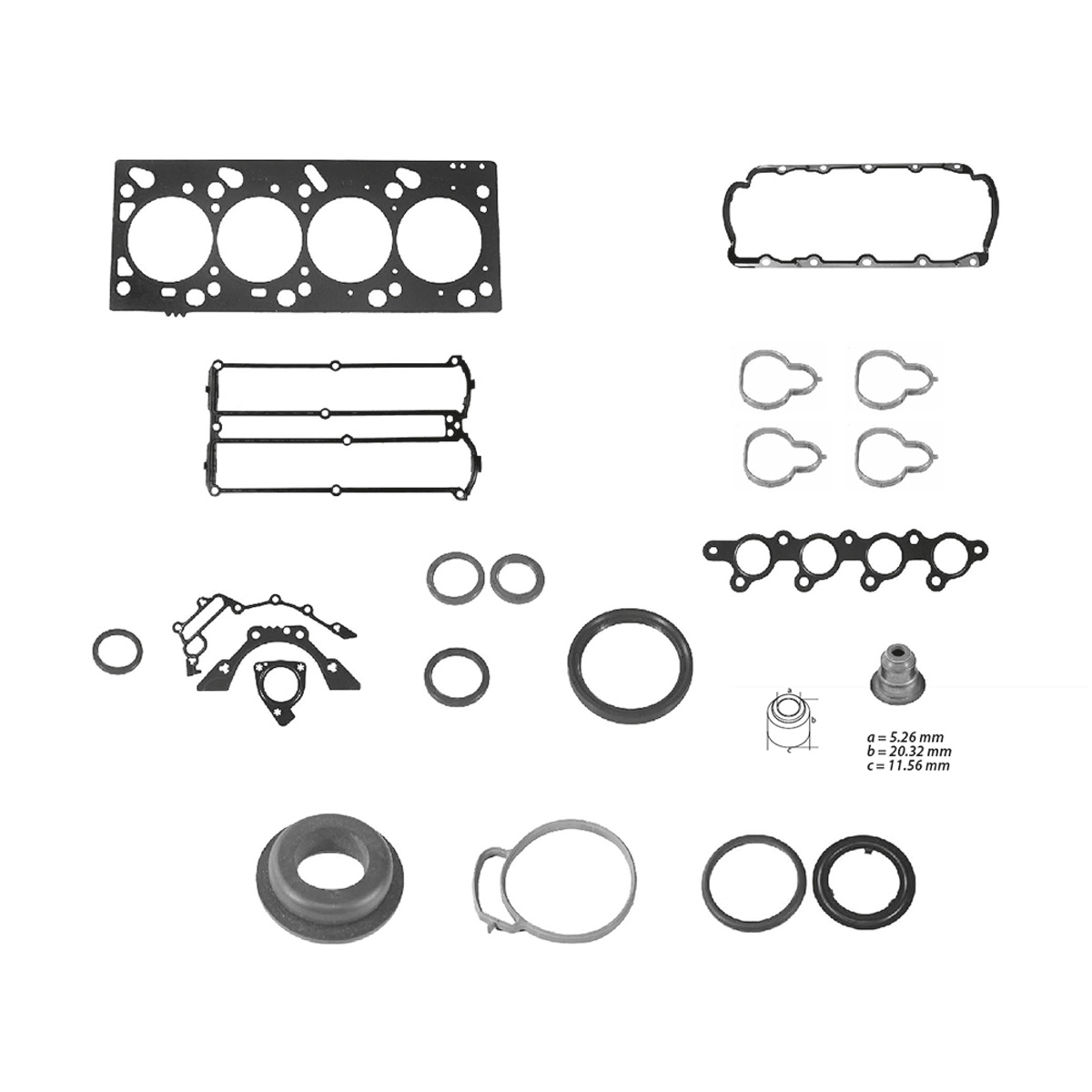 JUNTAS MOTOR COMPLETO FORD ESCOR CIL: 4L  CAR: LAMI MOT: 2.0L