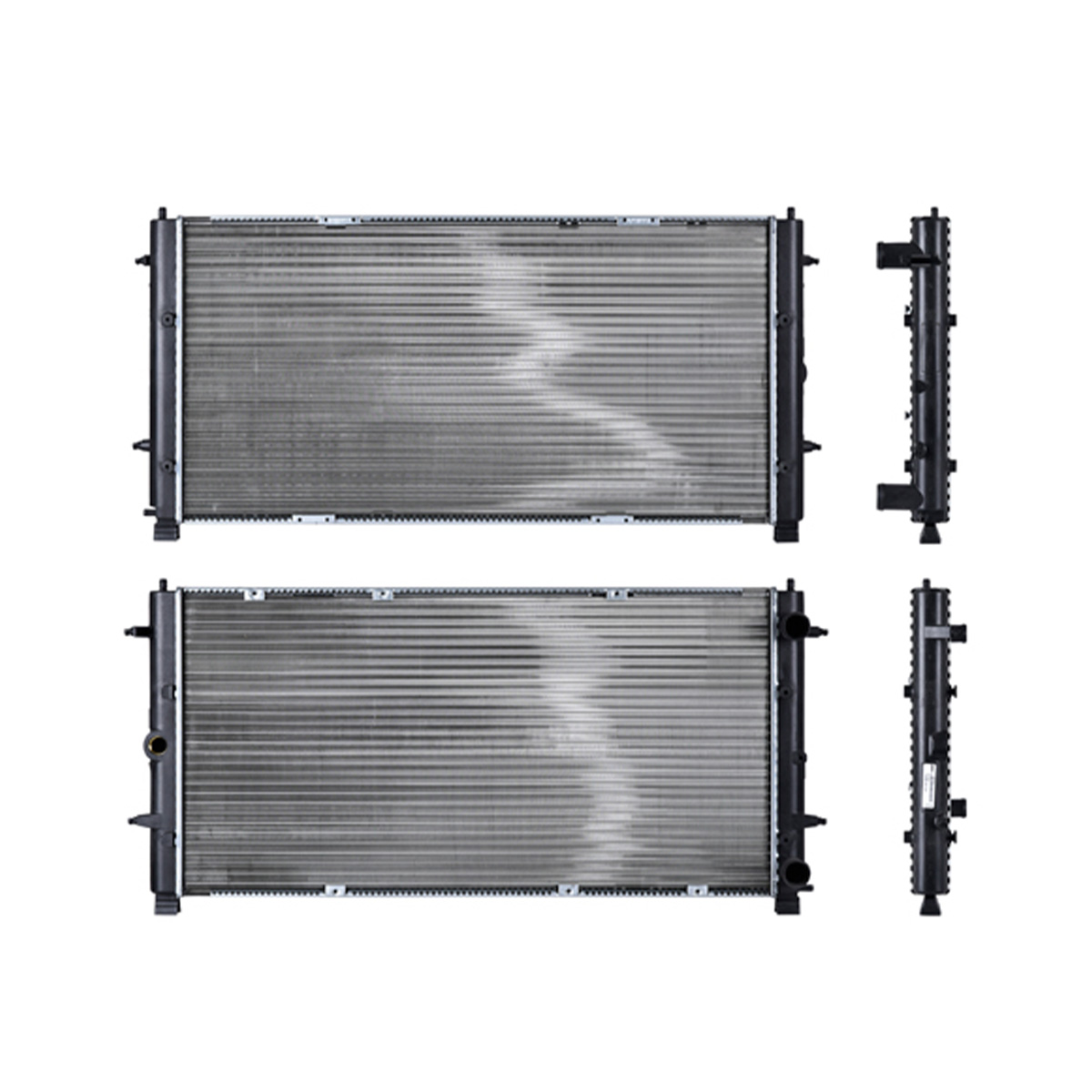RADIADOR PLASTICO VOLKSWAGEN EUROV CIL: 6V POS: TRANSMISION ESTANDAR CAR: CAA 34MM